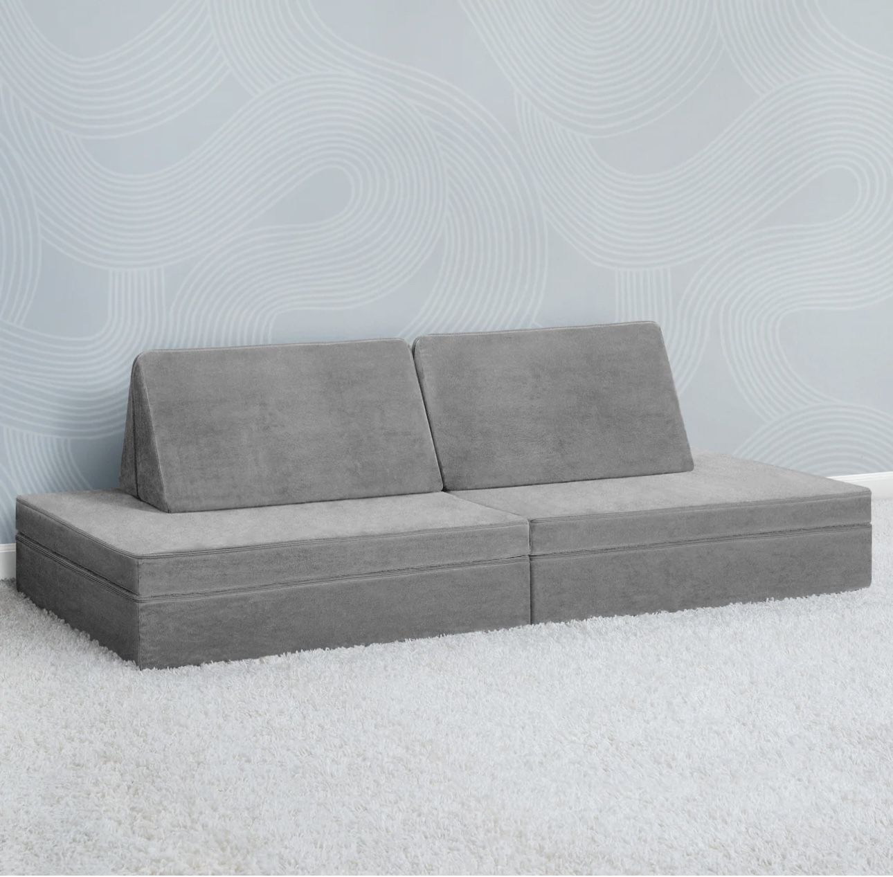 Kids Longer/ Kids Couch/ Cozee Play Couch And 4 Piece Lounger