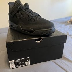 Nike Air Jordan 4 “Black Cat” Size 13 