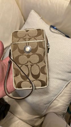 Coach Signature Canvas Crossbody Utility Pouch