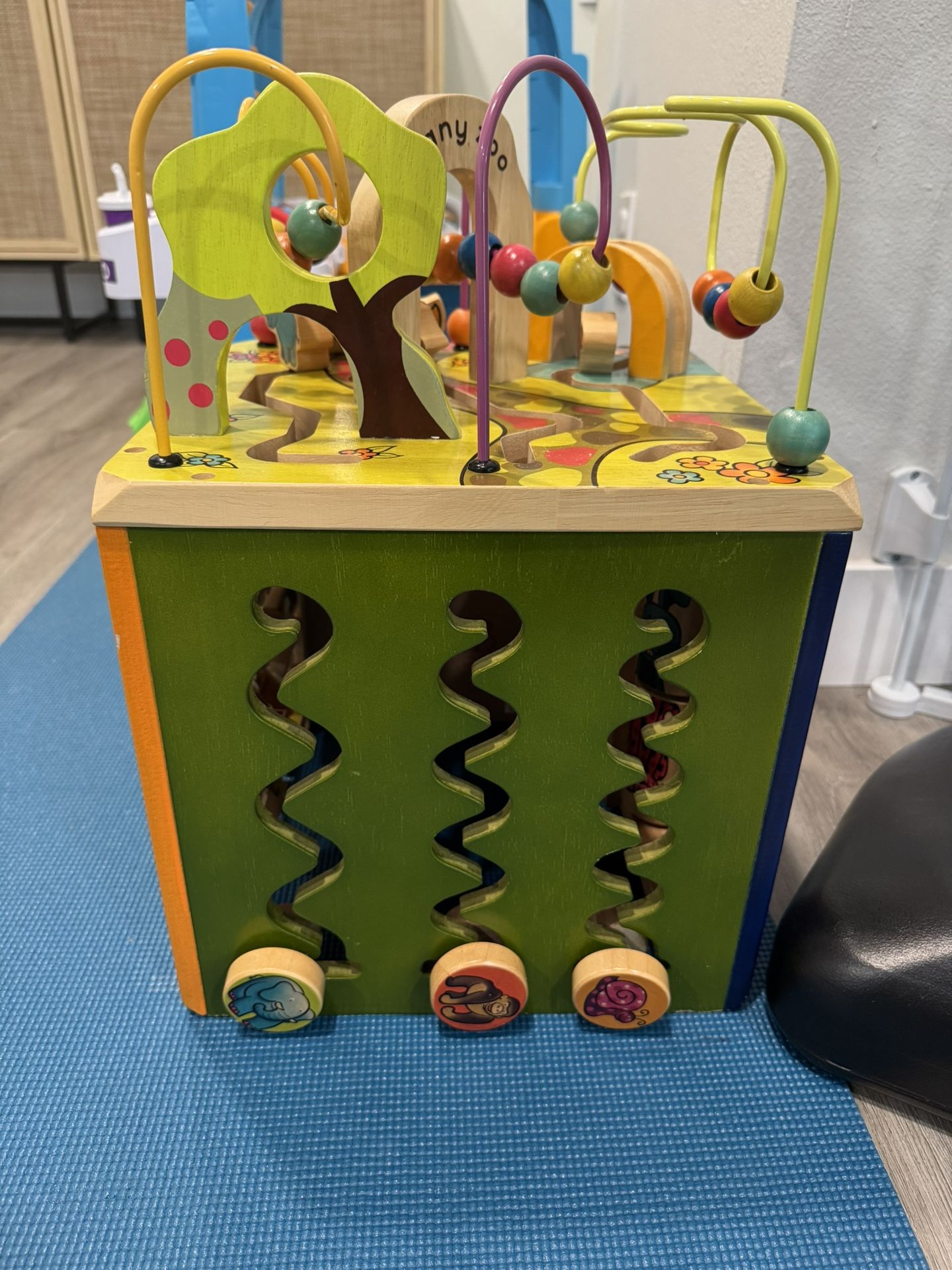 Zany Zoo- B. Toys Wooden Activity Cube