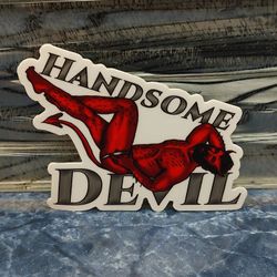 Devil male pin up Sticker 