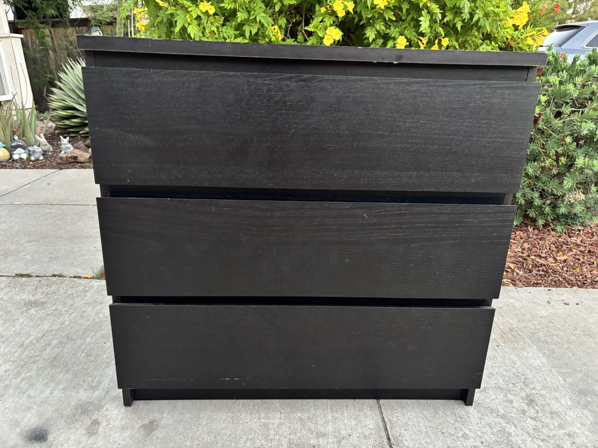 Black Modern Dresser Chest of Drawers Furniture