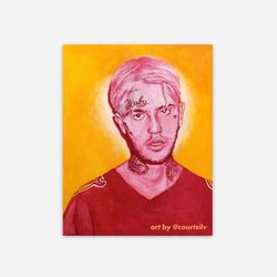 Lil Peep sticker Of My Painting (pack Of 3 stickers)