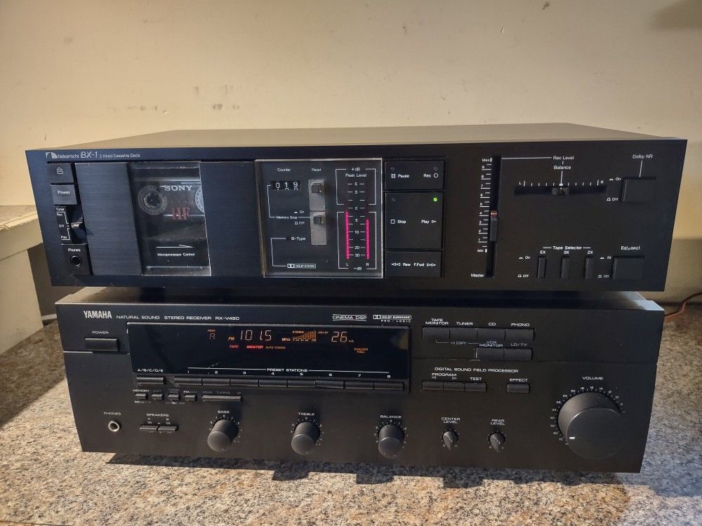 Nakamichi Cassette Deck, Yamaha Receiver 