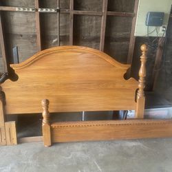 Queen Headboard & Footboard & Rails