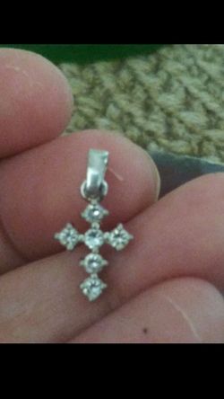Silver cross pendant 925 (no chain)