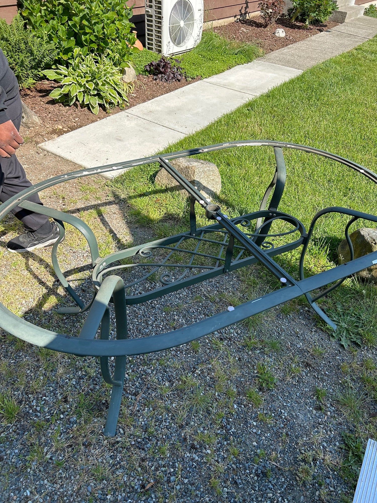 Outdoor glass Dining table