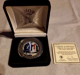 Half Dollar 2003 Tribute To Columbia JFK Space Shuttle