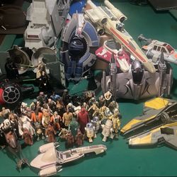 Star Wars Action Figures & AT-AT & Vehicles