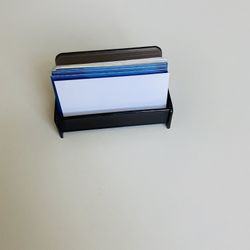 Elegant Business/Visiting Card Holder. I have two. Take both for $5. High quality dark plastic. Never used.