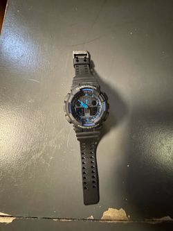 Black and blue g-shock