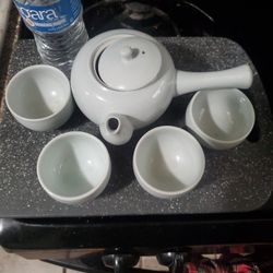 Tea  Set (White Ceramic)