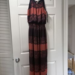 Enfocus Studio peach and black dress