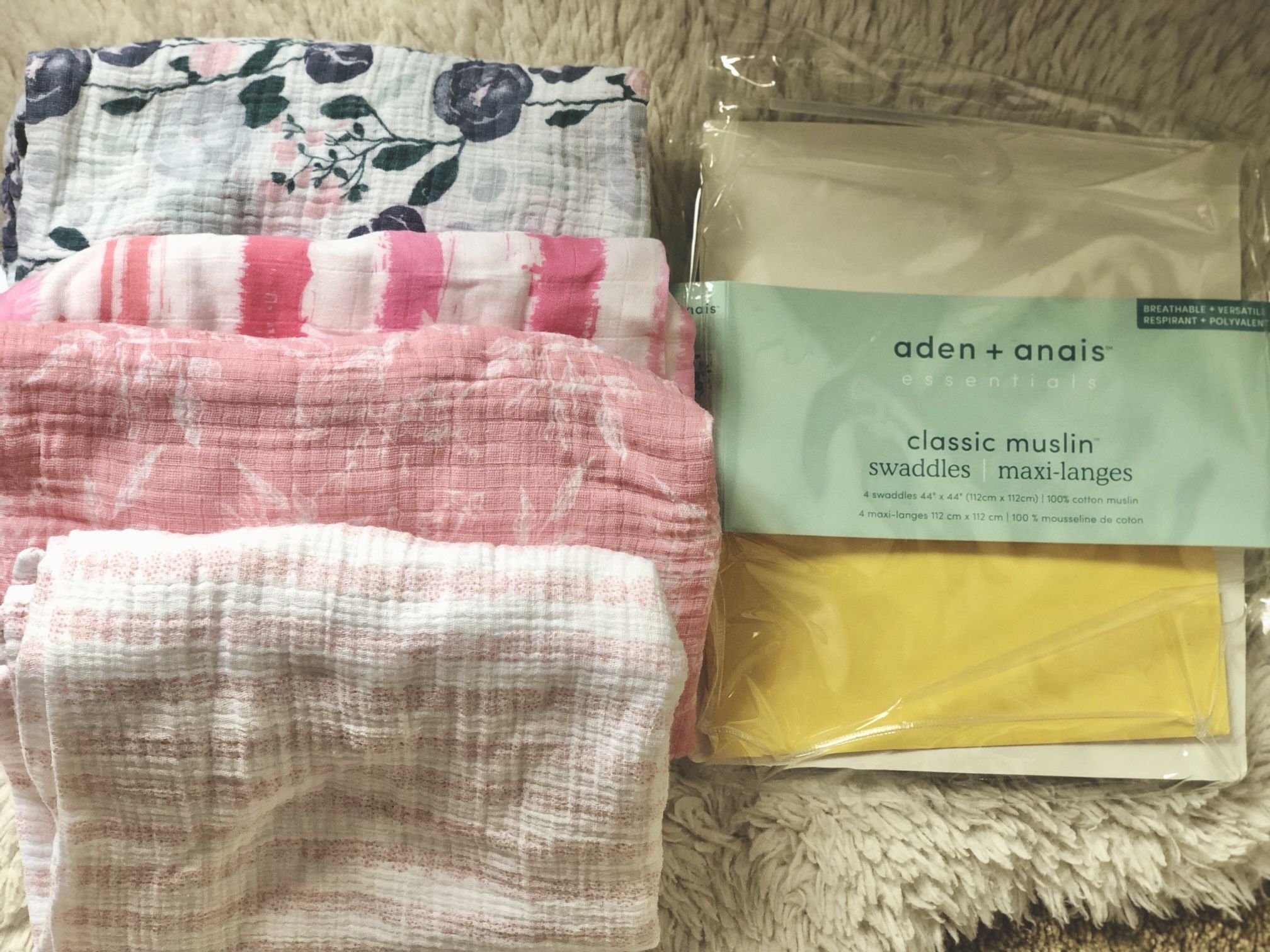 Aden + Anais Muslin Swaddle Blankets