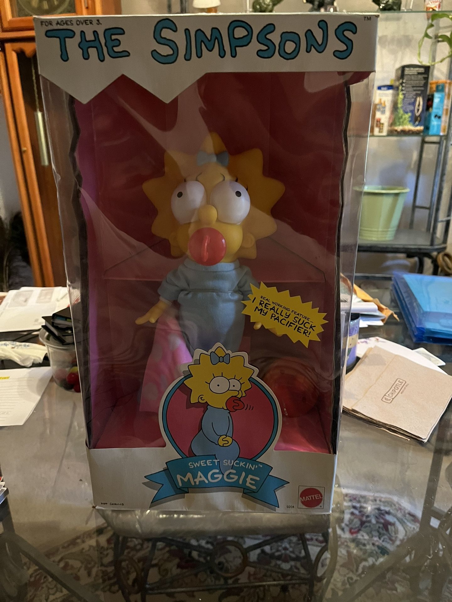 MAGGIE MATTEL 1990 THE SIMPSONS LARGE ACTION FIGURES DOLLS TOYS