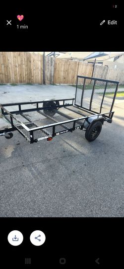 Carry-On Black Steel Utility Trailer