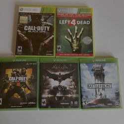 Black Ops Arkham Left 4 Dead Star Wars Battlefront Xbox One Xbox 360 Originals