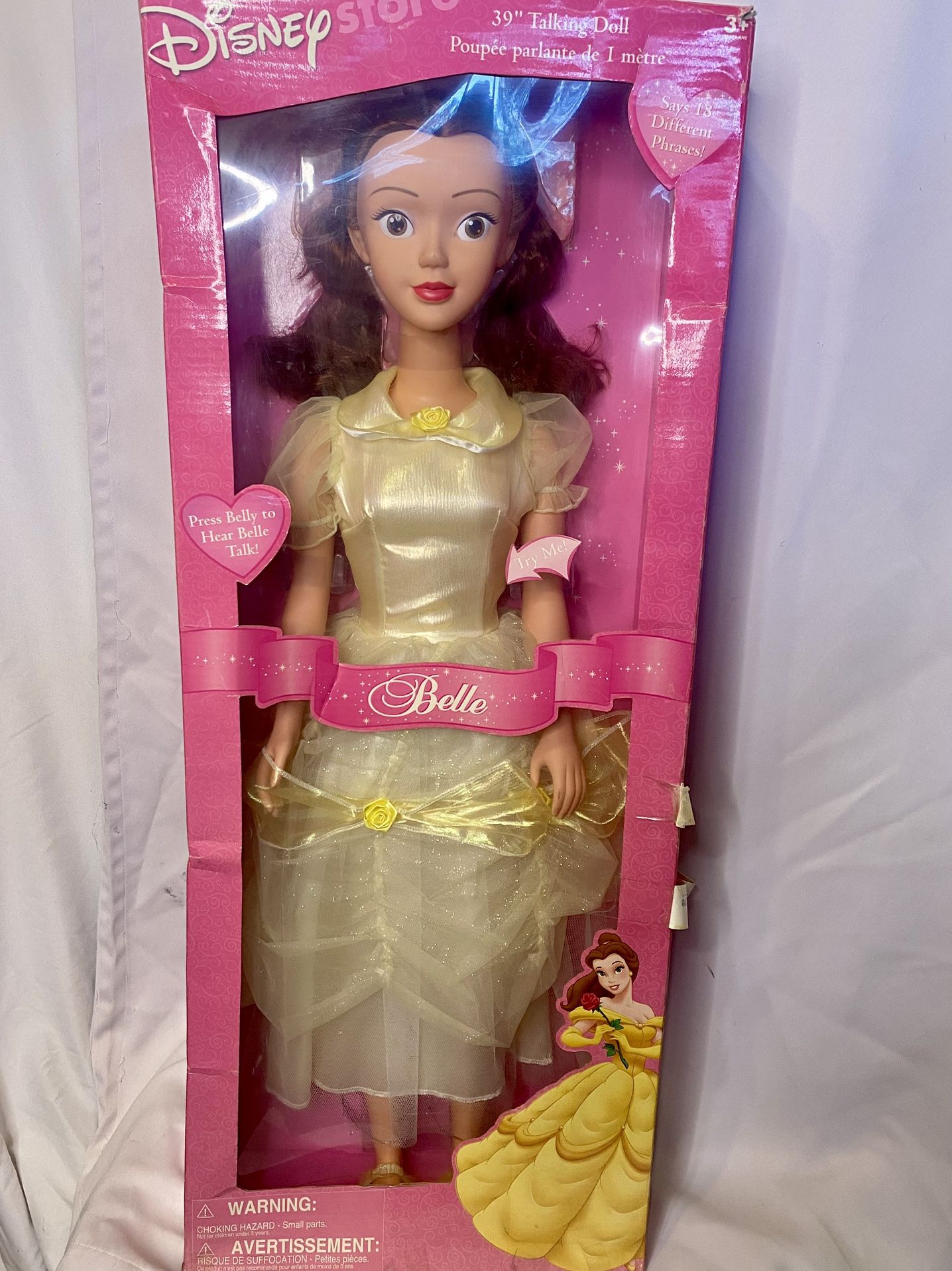 DISNEY 39” TALKING BELL DOLL