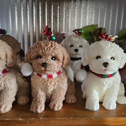 DOGGY CHRISTMAS DECORATIVE CANDLES