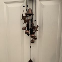 Cat Themed Wind Chime (New Item) Dawhud Direct Brand, Very Cool
