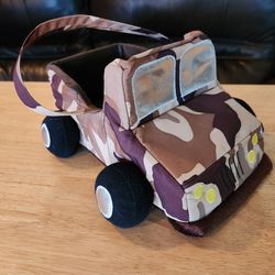 Plush Camo Truck Easter Basket