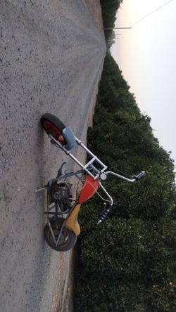 Built 212 custom mini chopper bike
