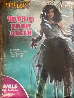 Spirit Gothic Prom Queen Girls Costume Size 12-14