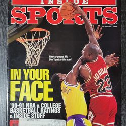 1989, 1990 Michael Jordan Inside Sports Magazine Chicago Bulls 