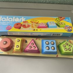 Wooden Stack & Sort Board, Learning Toy, Montessori Toy, NEW