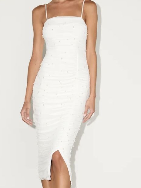 Bodycon Wedding-prom-White Dress, Small , BRAND NEW 