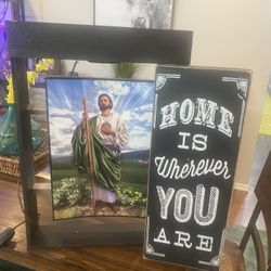 Wall Decor Saint With Light 