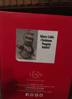 Merry Little Christmas Penguin, Lenox, $15