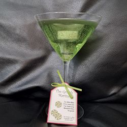 Party Lite Retired Grinch Martini