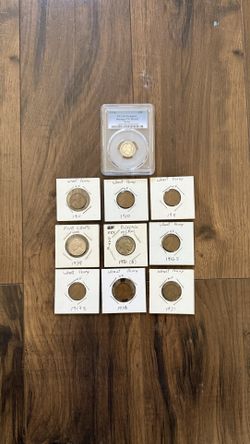 Lot 10 American Coins Collection 