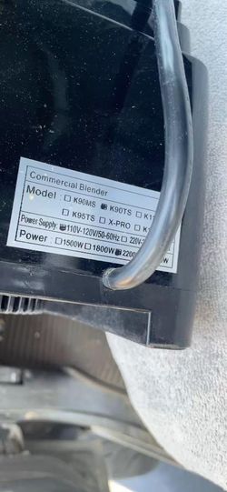 Used Commercial Quiet Blender Base Only - CRANDDI K90TS (2200W/3HP)