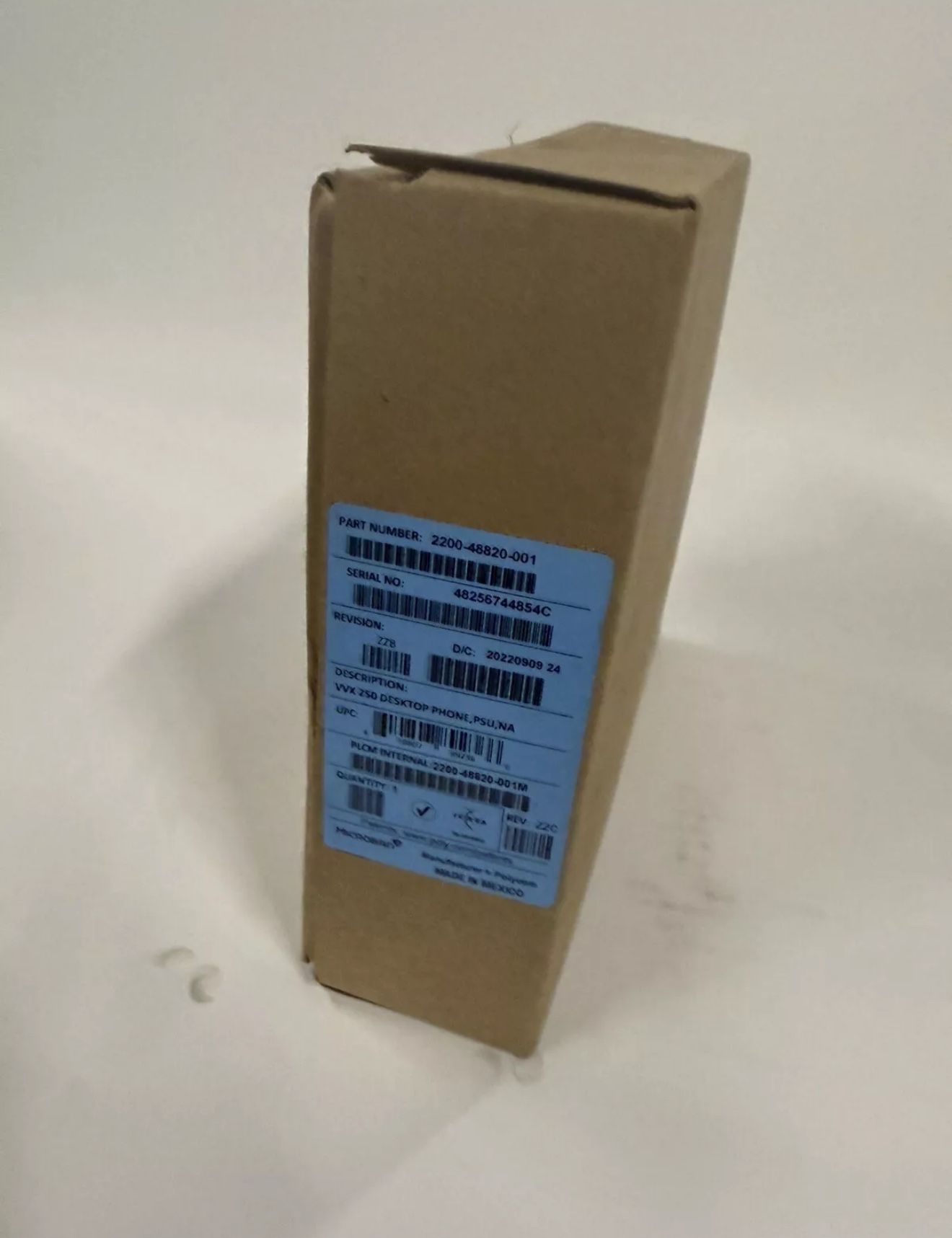 Lot of 10 Poly VVX 250 IP Phone New w/ Power 2(contact info removed)0-001 REV D/ZZG