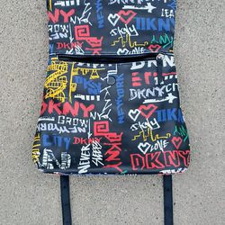 DNKY Fold Over Backpack  w/Grafitti Logo