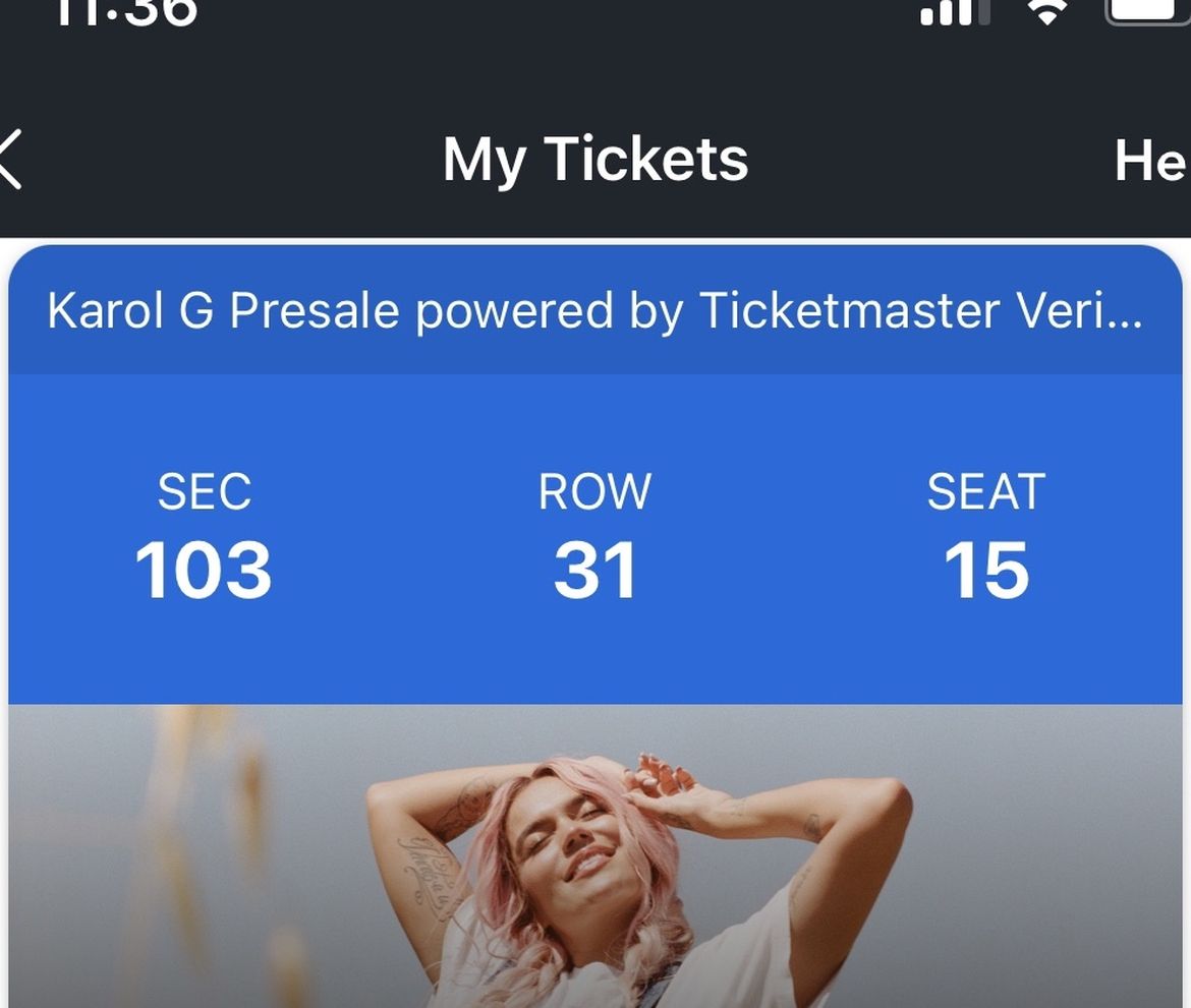 Karol G Levi’s Stadium Monday 14 