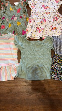 Toddler girl clothes size 5t long length shirt bundle (5pcs)