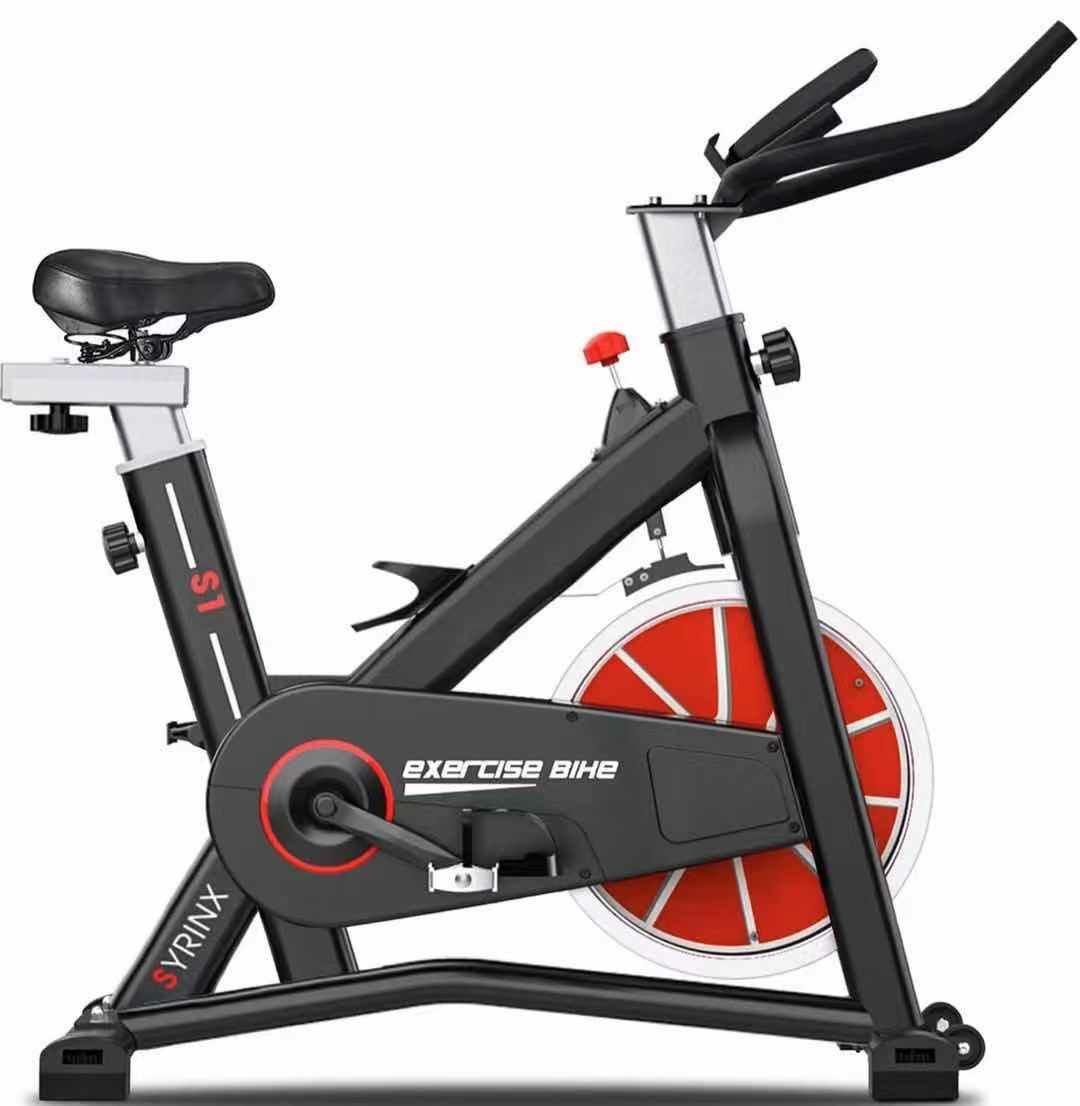 Exercise Bike Indoor Cycling Bike Stationary Bikes Spin Bikes for Home Gym Fitness Machine Belt Drive Excersize Bicycle Cardio Workout Heavy F