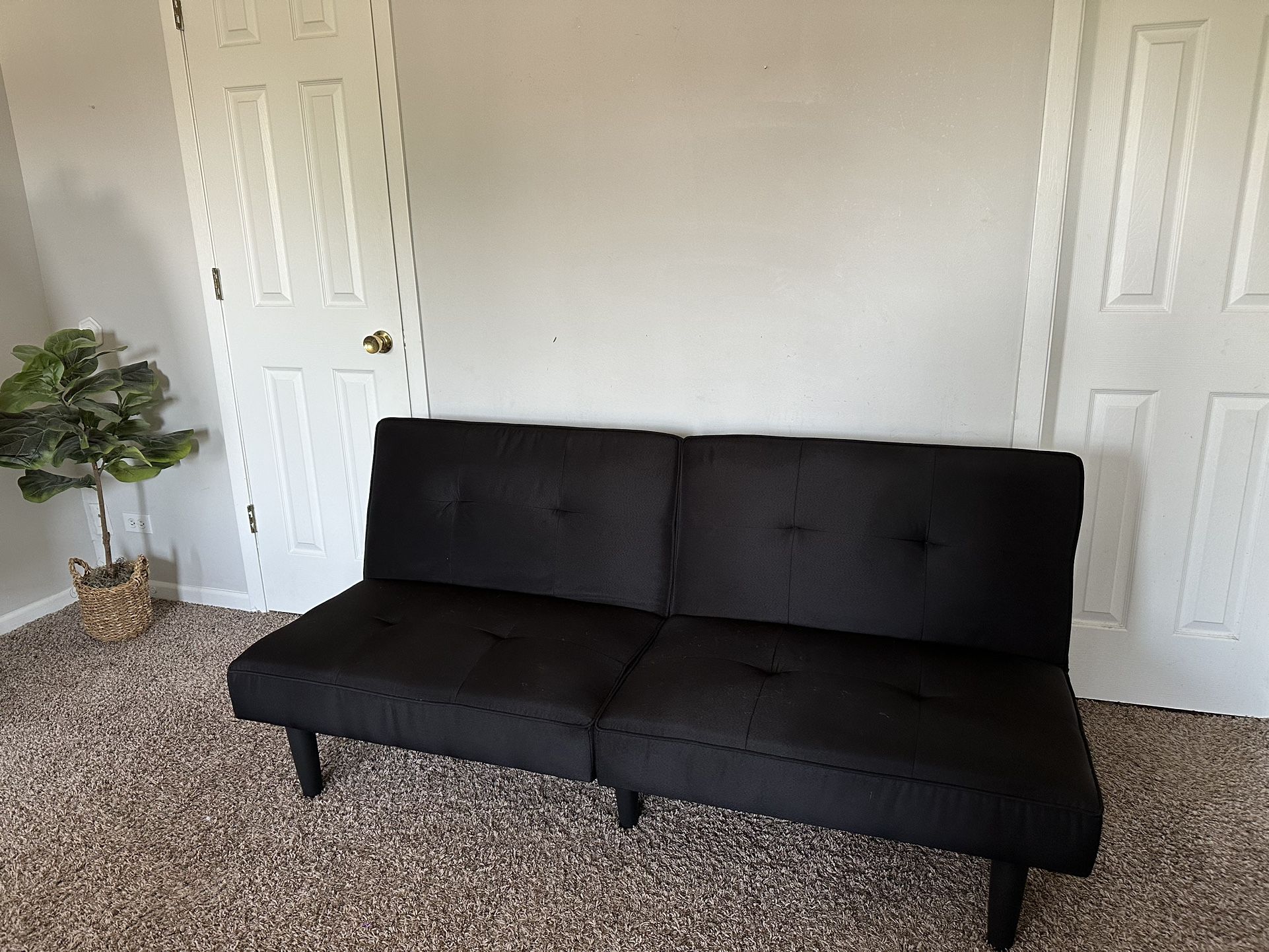 Black Futon Sofa Bed 