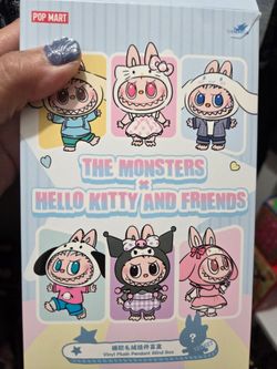 Authentic POPMART pompompurin and Friends The Monsters Labubu open box