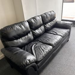 Black Leather Couch