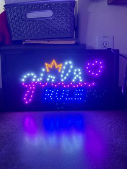Girls Rule LED Light-Up Sign