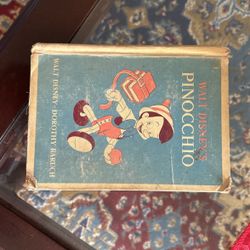 Walt Disney s Pinocchio Vintage Hardcover book 1939-40 Dorothy Baruch