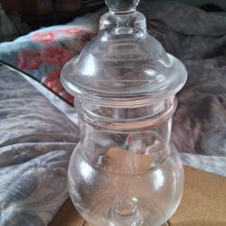 Copa De Cristal Con Tapa, Alto 10",Ancho 4"