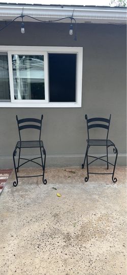 Metal chairs