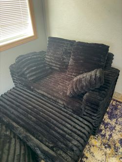 Plush soft double seat sofa bed with removable cushion