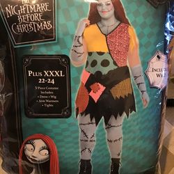 Disney Nightmare Before Christmas SALLY Halloween Costume Size XXXL (22-24) -NEW