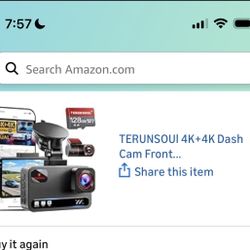 Brand New Dashcam 